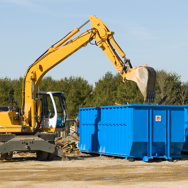 what size residential dumpster rentals are available in Davenport